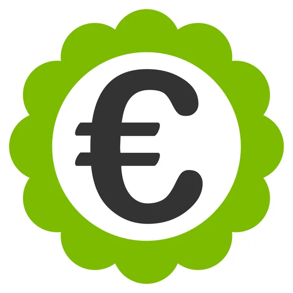 Euro kwaliteit stempel pictogram — Stockvector