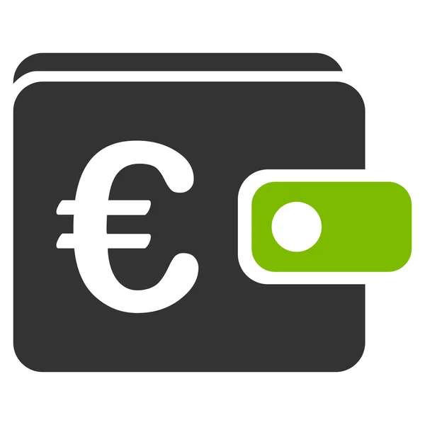 Euro Wallet Icon — Stock Vector