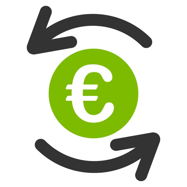 Actualizar icono de saldo en euros — Vector de stock