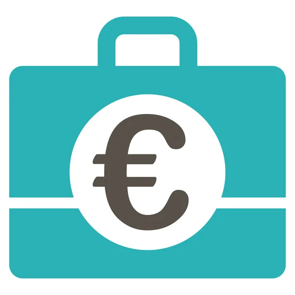 Икона бухгалтерского учета в евро — стоковый вектор