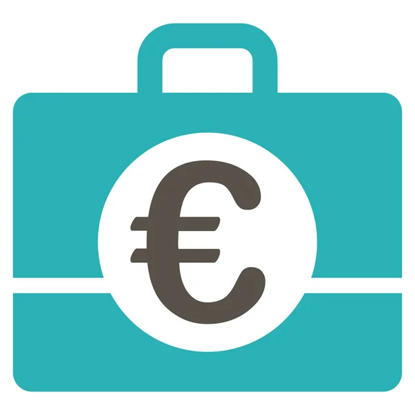 Icono contable euro — Vector de stock