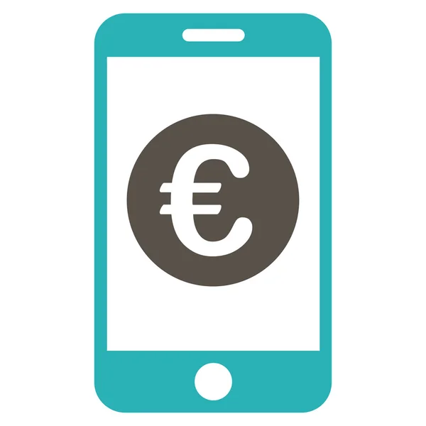 Icona Euro Mobile Balance — Vettoriale Stock