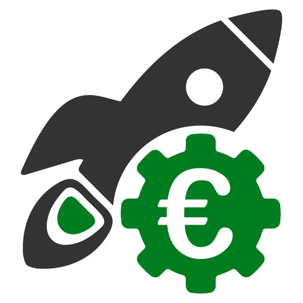 Euro Rakete Wissenschaft Symbol Stockvektor C Ahasoft