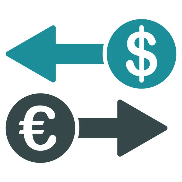 Icono de transacciones de divisas — Vector de stock