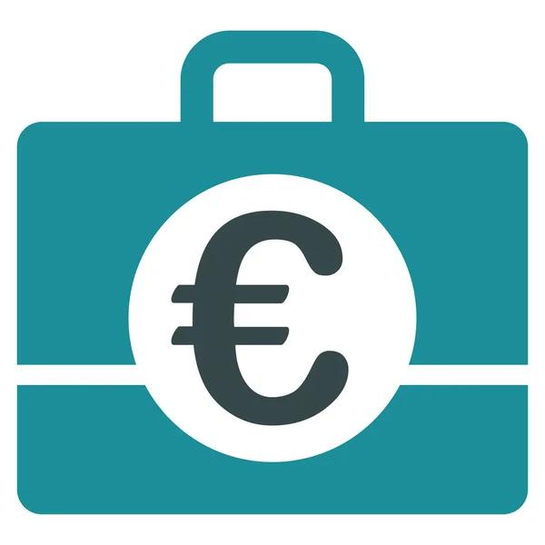 Icono contable euro — Vector de stock