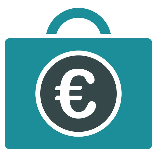 Icono de contabilidad en euros — Vector de stock