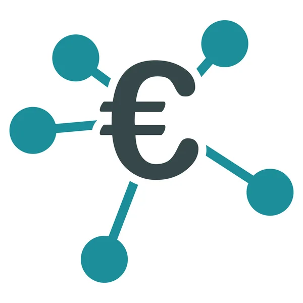 Euro terjesztési ikon — Stock Vector