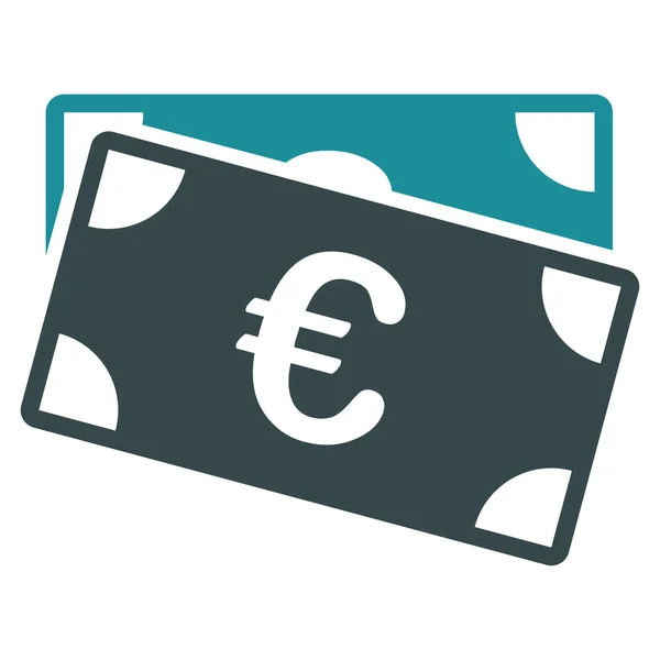 Euro Banknotes Icon — Stock Vector