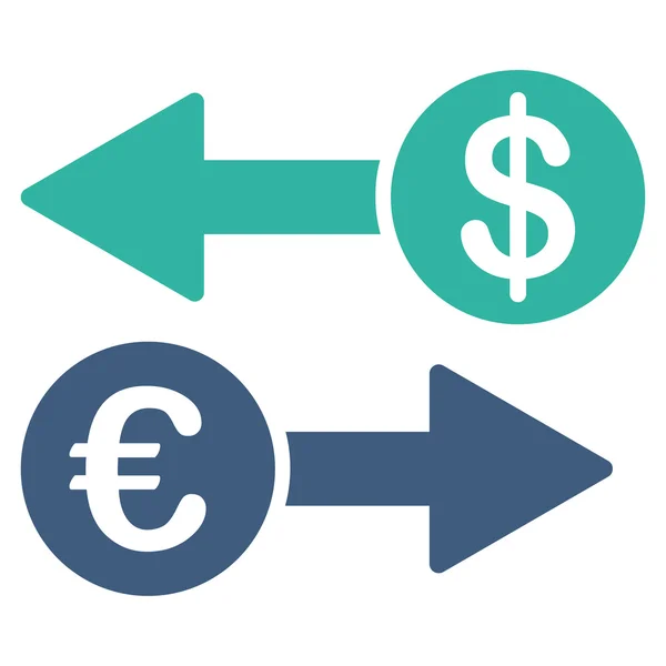 Icono de transacciones de divisas — Vector de stock