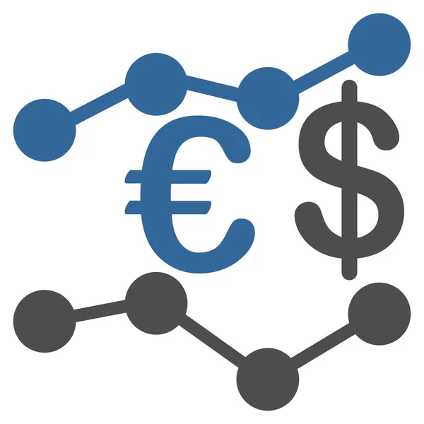 Значок "Валютные тенденции" — стоковый вектор