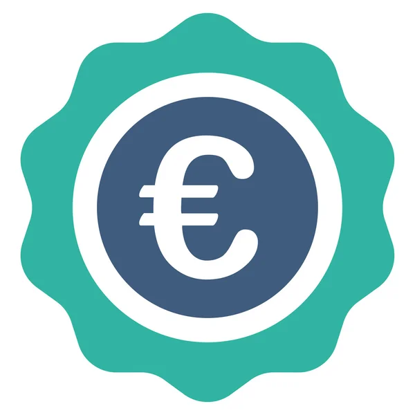 Euro minőségi pecsét ikon — Stock Vector