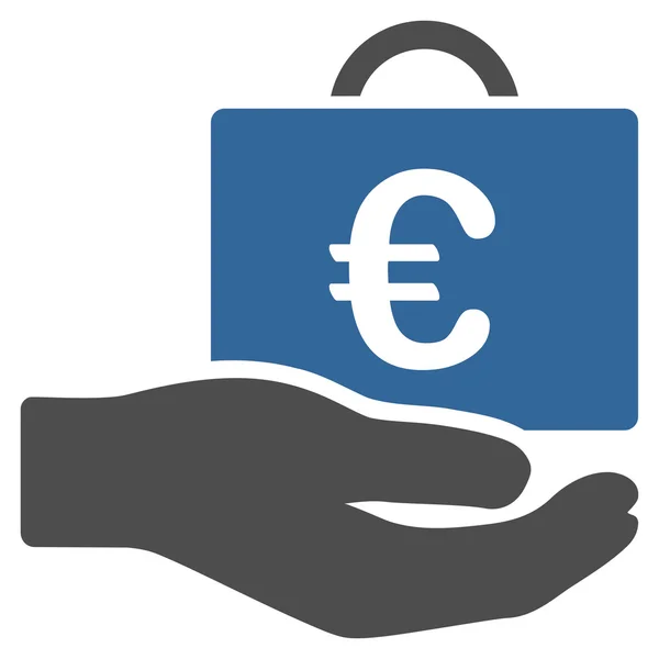 Ikona usług księgowych euro — Wektor stockowy