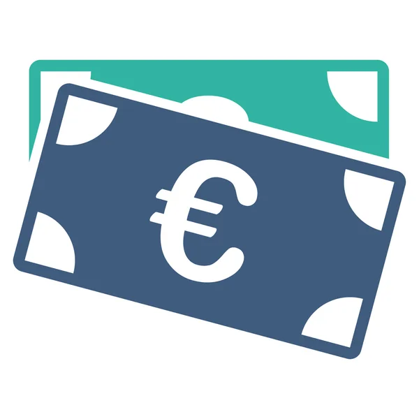 Euro banknot simgesi — Stok Vektör