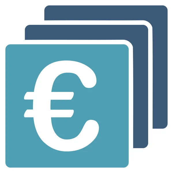 Euro pénzügyek ikon — Stock Vector