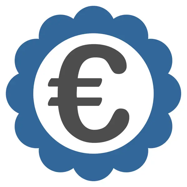 Euron kvalitet stämpel ikon — Stock vektor