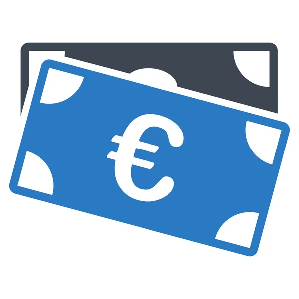 Symbol für Euro-Banknoten — Stockvektor