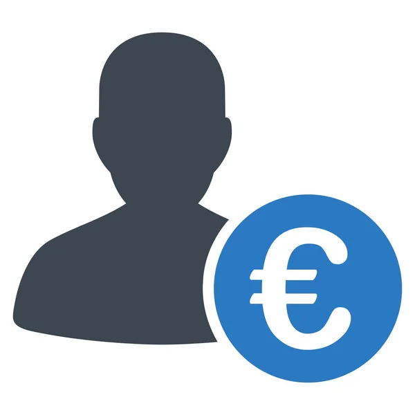 Икона европейского банкира — стоковый вектор