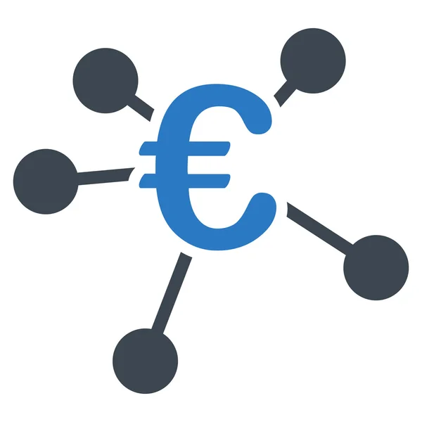 Euro-Verteilungssymbol — Stockvektor