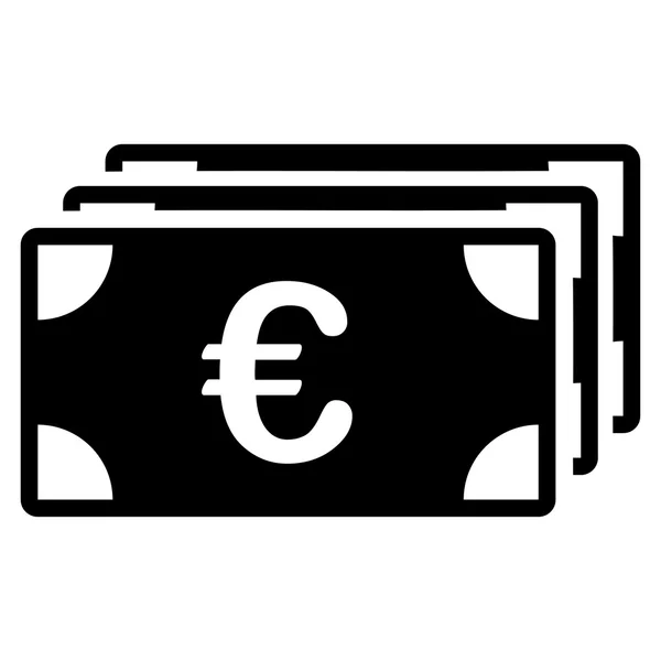 Euro-bankjegyek ikon — Stock Vector