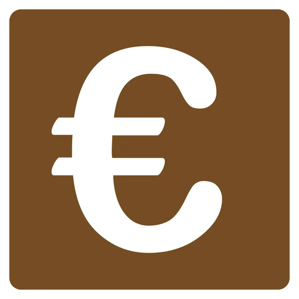Euro icono financiero — Vector de stock