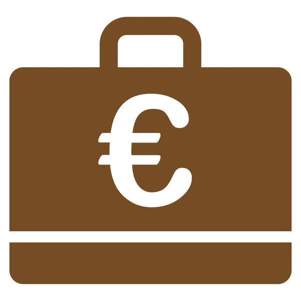 Euro zaak pictogram — Stockvector