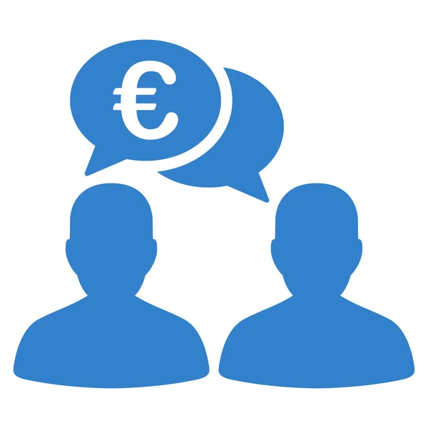 Euron Chat ikonen — Stock vektor