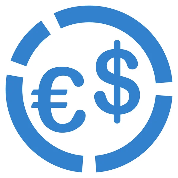 Valutadiagram ikon — Stock vektor