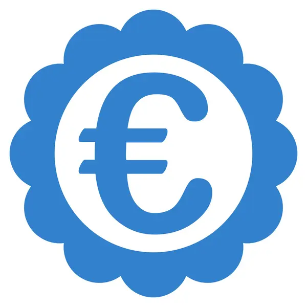 Euro minőségi bélyegző ikon — Stock Vector