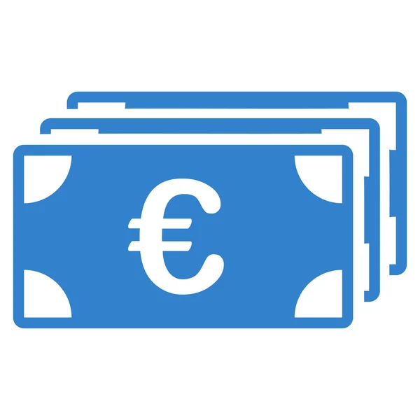 Icono de billetes en euros — Archivo Imágenes Vectoriales