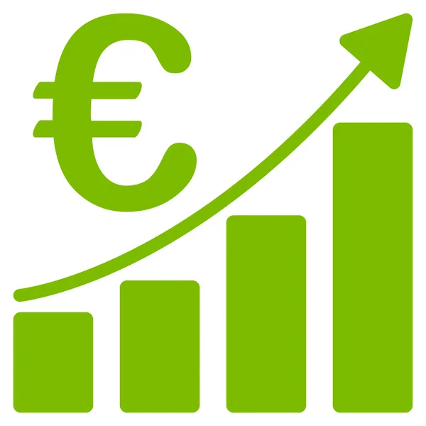 Euro Bar grafik simgesini — Stok Vektör