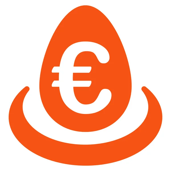 Icono de depósito en euros — Archivo Imágenes Vectoriales