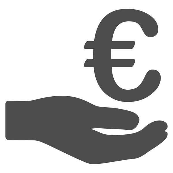 Євро пожертвування значок — стоковий вектор