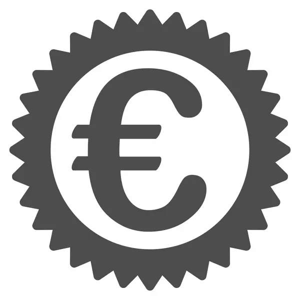 Euro Reward Stamp Icon — Stock Vector