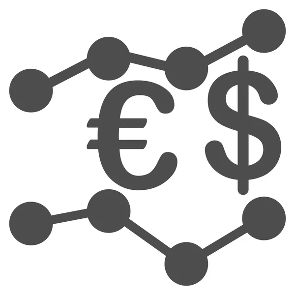 Tendencias de divisas Icono — Vector de stock