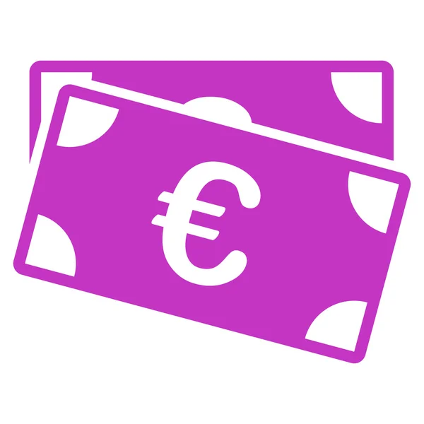 Euro Banknotes Icon — Stock Vector