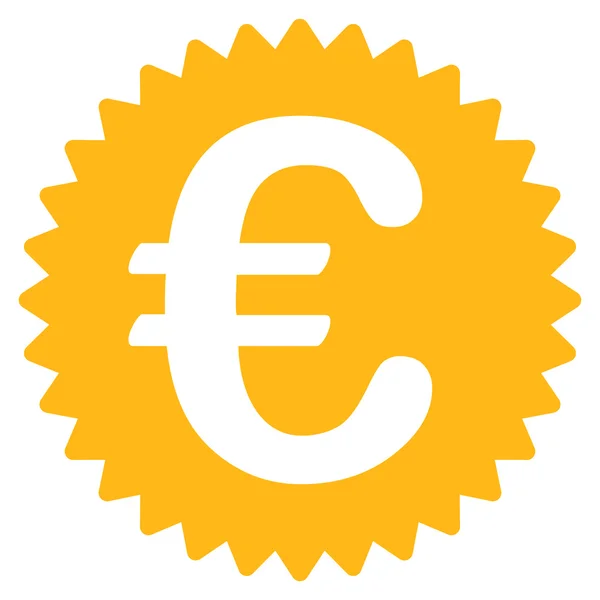 Euro beloning Seal pictogram — Stockvector