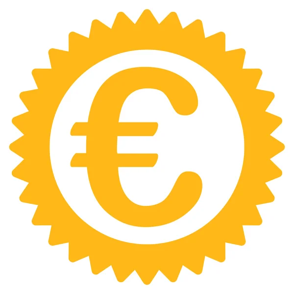 Euro récompense Timbre Icône — Image vectorielle
