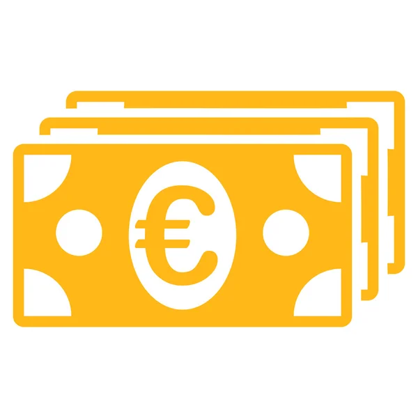 Banconote in euro Icona — Vettoriale Stock
