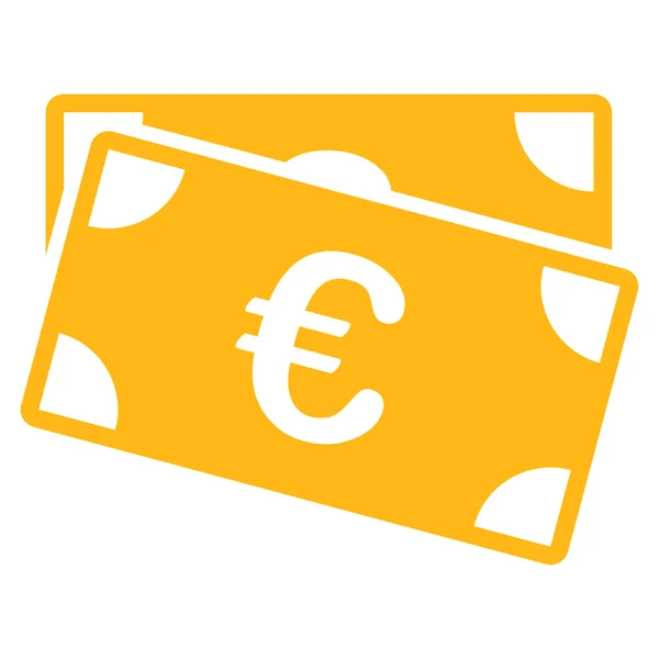 Euro bankbiljetten pictogram — Stockvector