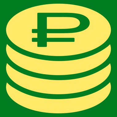 Rublesi sikke yığını simgesi