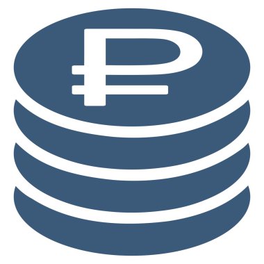 Rublesi sikke yığını simgesi