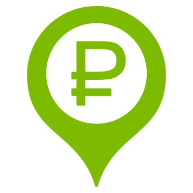 Rublesi banka işareti simgesi