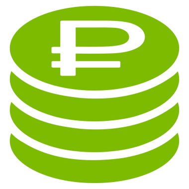 Rublesi sikke yığını simgesi