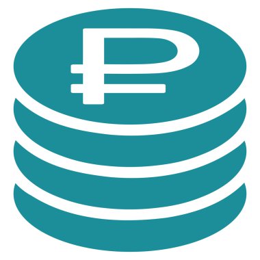 Rublesi sikke yığını simgesi