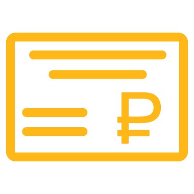 Rublesi çek simgesi