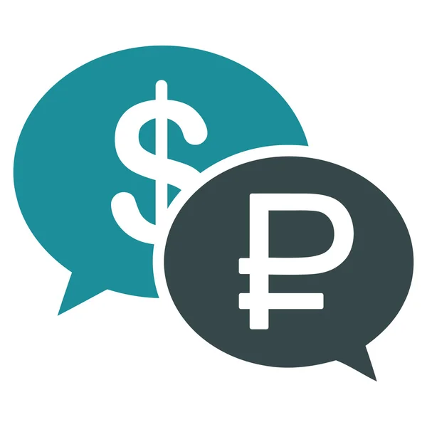 Rouble Dollar Transaction Icon — Stock Vector