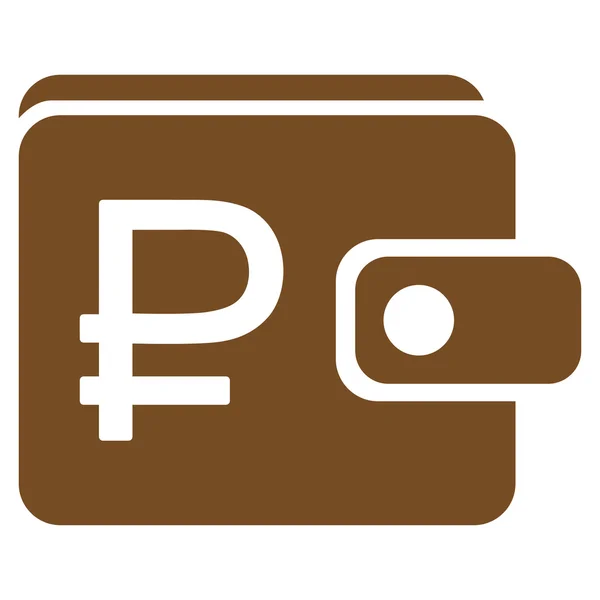 Roebel portemonnee pictogram — Stockvector