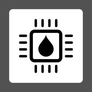 Analiz çip yuvarlak kare düğmeyi bırakın