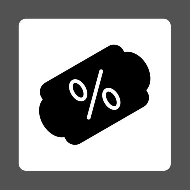 İndirim Etiketi Yuvarlak Kare Düğmesi