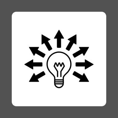 Elektrik ışık yuvarlak kare düğme